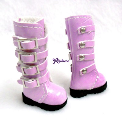 SHP129DPK 1/6 Bjd Neo Blythe Doll Shoes Buckle Boots Pink SHP129DPK 1/6 Bjd Neo Blythe Doll Shoes Buckle Boots Pink
